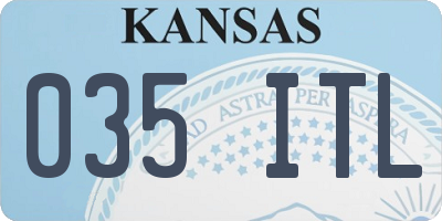 KS license plate 035ITL