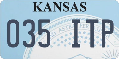 KS license plate 035ITP