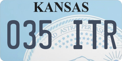 KS license plate 035ITR