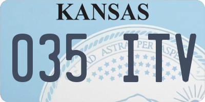 KS license plate 035ITV