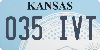 KS license plate 035IVT
