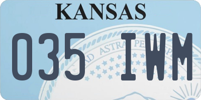 KS license plate 035IWM