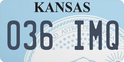KS license plate 036IMQ