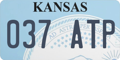 KS license plate 037ATP