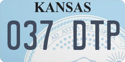 KS license plate 037DTP