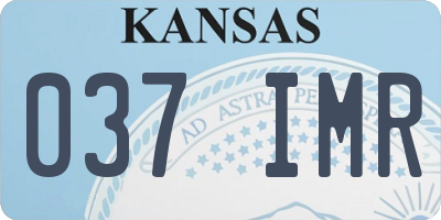 KS license plate 037IMR
