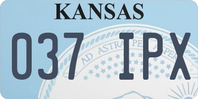 KS license plate 037IPX