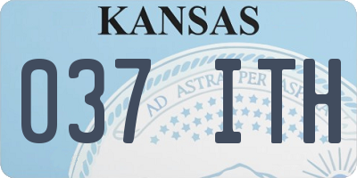 KS license plate 037ITH