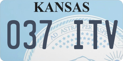 KS license plate 037ITV