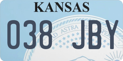 KS license plate 038JBY