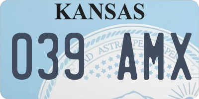 KS license plate 039AMX
