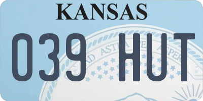 KS license plate 039HUT