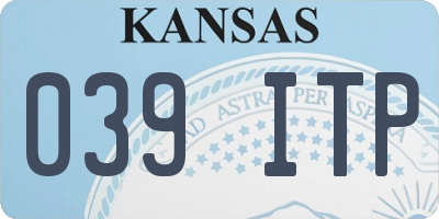 KS license plate 039ITP