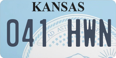 KS license plate 041HWN