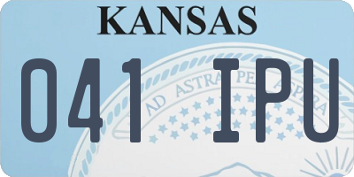 KS license plate 041IPU