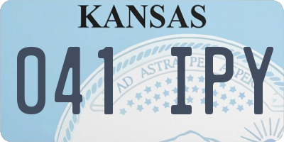 KS license plate 041IPY