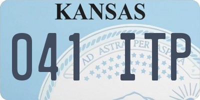 KS license plate 041ITP