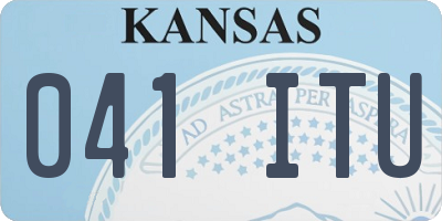 KS license plate 041ITU