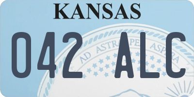 KS license plate 042ALC
