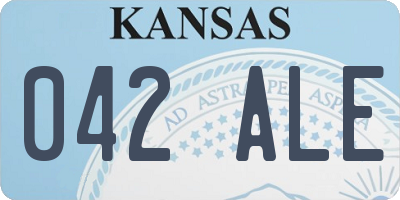 KS license plate 042ALE
