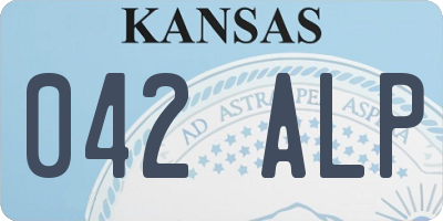 KS license plate 042ALP