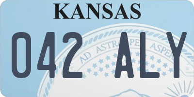 KS license plate 042ALY