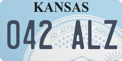 KS license plate 042ALZ