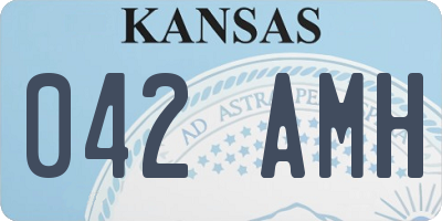 KS license plate 042AMH
