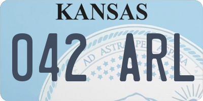 KS license plate 042ARL