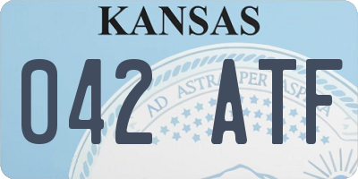 KS license plate 042ATF