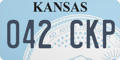 KS license plate 042CKP