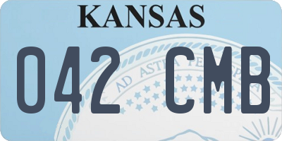 KS license plate 042CMB