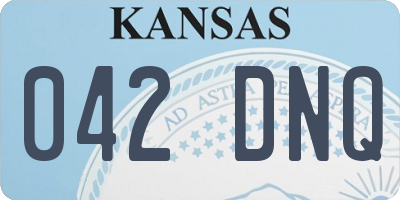 KS license plate 042DNQ