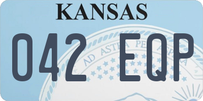 KS license plate 042EQP