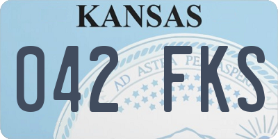 KS license plate 042FKS