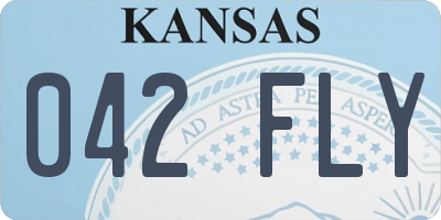 KS license plate 042FLY