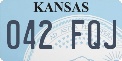 KS license plate 042FQJ