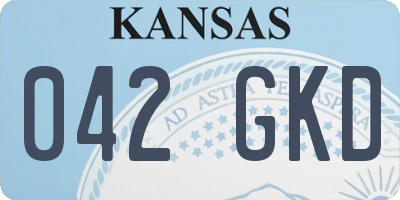 KS license plate 042GKD