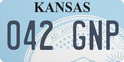 KS license plate 042GNP