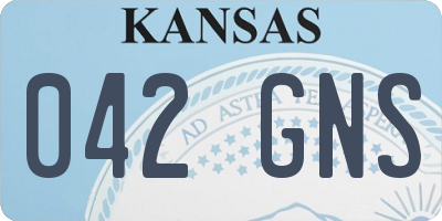KS license plate 042GNS