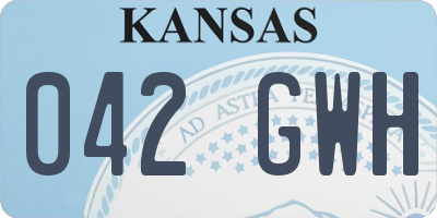 KS license plate 042GWH