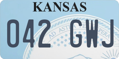 KS license plate 042GWJ