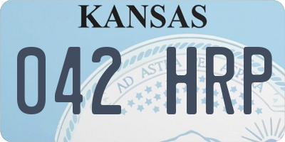 KS license plate 042HRP