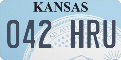 KS license plate 042HRU