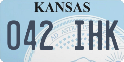 KS license plate 042IHK