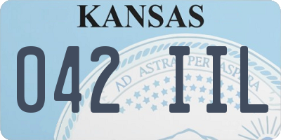 KS license plate 042IIL