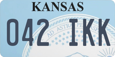 KS license plate 042IKK