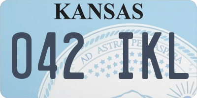 KS license plate 042IKL