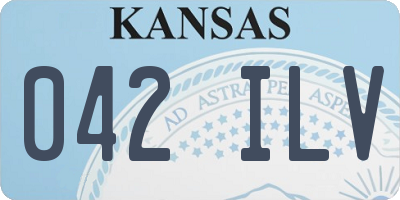 KS license plate 042ILV