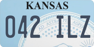 KS license plate 042ILZ